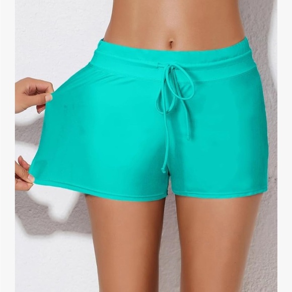 Womens 3" Waistband Swimsuit Bottom Boy Shorts Swimming Panty - Picture 4 of 5